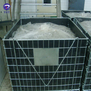 Grande boîte en métal pliable avec inserts en plastique sur les côtés pour stocker les préformes d'animaux domestiques - Product Image 5