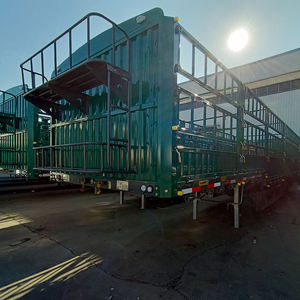 Semirremolque de 3 Ejes y 60 Toneladas para Transporte de Ganado, Vacas, Cerdos, Aves y Otros Animales, con Vallas, en Venta - Product Image 4