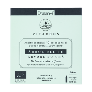 Vitaroms Drasanvi 10 ml Aceite Esencial de Árbol de Té Orgánico de Grado Terapéutico, Hidratante y Reafirmante, Aceites de Lavanda - Product Image 1