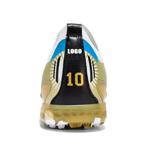 Personalizza <span class=keywords><strong>scarpe</strong></span> da calcio in oro Messi stivali di alta qualità da donna tappeto erboso <span class=keywords><strong>erba</strong></span> <span class=keywords><strong>artificiale</strong></span> calcio Design personalizzato <span class=keywords><strong>scarpe</strong></span> da calcio da uomo - Product Image 3
