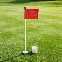 Drapeau de golf monobloc durable anti-UV en fibre de verre 12,7 mm avec vernis thermolaqué pour putting green, jardin, intérieur et extérieur