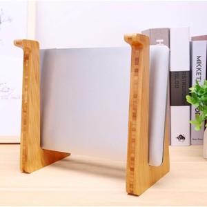 Bamboo Laptop Stand <b>Foldable</b> Portable <b>Desk</b> Support for Laptops Cooling Design - Product Image 2