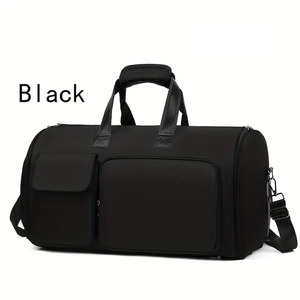 Wholesale Large Capacity <b>Nylon</b> Gym Bag Zipper Custom Logo Wet Dry Separation Waterproof Stock Travel Bag <b>Lady</b> Fashion Style - Product Image 2