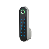 Serrure Intelligente Rixiang ZW175 pour Armoire de Sauna, Porte de Placard, Tiroir, Verrouillage par Empreinte Digitale et Mot de Passe, Plaqué Zinc, 150x42x32mm