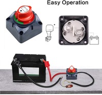 Interrupteur de déconnexion de batterie 12V Master, interrupteur isolateur de puissance étanche 12V-48V 275 ampères haute intensité pour bateau marin