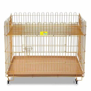 Lejia Pet Cage Steel Wire <b>Rectangle</b> Foldable With Tray For Dog Small And Medium Sized - Product Image 5