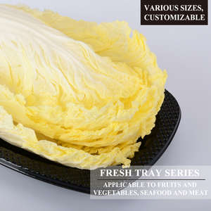 Plastic Tray Custom Disposable Rectangle Packaging Plastic Tray Supermarket Fresh Meat Plastic PET Food Container Tray
