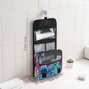 Bolsa de Aseo Portátil para Baño, Neceser Colgante de Viaje, Bolsa de Almacenamiento de Cosméticos, con Logotipo Personalizado - Product Image 6