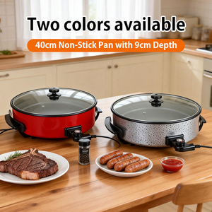 High Quality Frying <strong>Pan</strong> 40 Cm <strong>Hot</strong> Sell Aluminium Non Stick <strong>Electric</strong> Grill <strong>Pan</strong> <strong>Electric</strong> Pizza <strong>Pan</strong> - Product Image 1