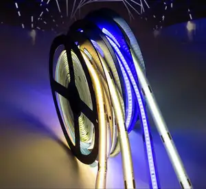 Kısılabilir cob striplight 12v su geçirmez 280 cips/m 24v esnek led şeritler ışıkları şerit