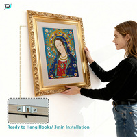 Cloisonné fait à la main encadré personnalisé luxe classique abstrait mur Art ACP chrétien jésus peintures pour décor de chambre