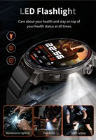 Montre connectée de suivi de santé HT48 avec certifications CE, FCC, RoHS, TELEC, suivi de la forme physique et du sommeil, étanchéité IP68, autonomie de plus de 10 jours, Bluetooth, montre connectée sport