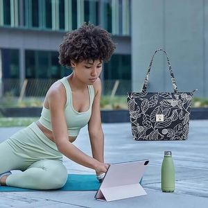 Bolsa de Gimnasio para Mujer, Bolsa de Viaje Deportiva, Mochila con Compartimento para Zapatos y Bolsillo Impermeable, Bolsa para Esterilla de Yoga, Bolsa de Fin de Semana - Product Image 5