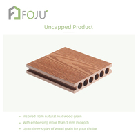 Plancher composite WPC extérieur personnalisé à emboîtement, texture bois 3D, aspect bois-plastique, fabrication chinoise