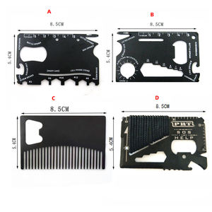 أداة سكين بطاقة بقاء معدنية متعددة الأدوات 22 في 1 أداة فتاحات زجاجات بطاقة جيب محفظة بطاقة ائتمان للأماكن الخارجية - Product Image 5