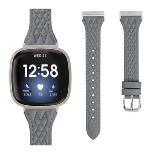 Nuevas correas de reloj inteligente de cuero genuino de tamaño delgado para <span class=keywords><strong>mujer</strong></span> para <span class=keywords><strong>Fitbit</strong></span> <span class=keywords><strong>Versa</strong></span> 4/3/Sense2 correa de cuero de reloj de repuesto - Product Image 2