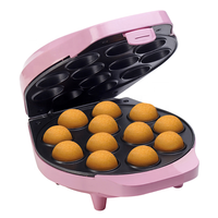 Machine à Mini Cake Pops 800W, Nouveau Modèle Chaud, avec Plaque Antiadhésive, Fait 12 Cake Pops, Cadeau d'Anniversaire et de Fête