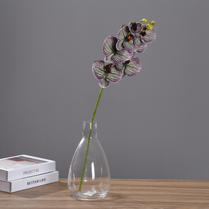 Orquídeas Artificiales <span class=keywords><strong>de</strong></span> Látex con Tacto Real, Color Otoñal, Orquídeas Mariposa, <span class=keywords><strong>Flores</strong></span> Artificiales para Decoración <span class=keywords><strong>de</strong></span> Hogar, Fiestas, Bodas y Manualidades - Product Image 3