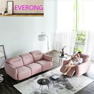 Sofá Eléctrico Chesterfield de Lujo para Sala de Estar, Nuevo Diseño en Tela con Funciones Relajantes para Hoteles y Villas - Product Image 1