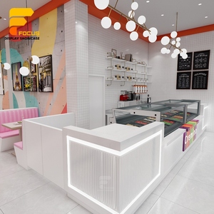 Proveedor de gabinetes de madera de alta calidad, cafetería <span class=keywords><strong>francesa</strong></span>, diseño de interiores, decoraciones de exhibición de cafetería, cafetería - Product Image 5