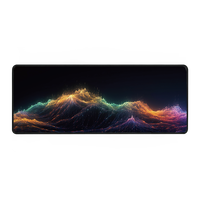 Tapis de souris de jeu confortable personnalisé de haute qualité impression par sublimation de logo de style dessin animé rectangle avec livraison instantanée