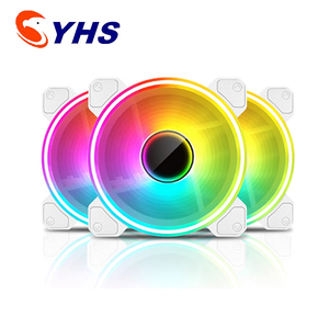 Led <span class=keywords><strong>Fan</strong></span> linh kiện điện tử Chassis <span class=keywords><strong>Fan</strong></span> kiểm soát nhiệt độ ánh sáng thần thánh đồng bộ quạt làm mát CPU Quạt làm mát - Product Image 4