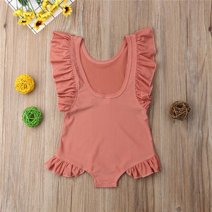 Maillot de bain une pièce à manches longues pour petites filles, marque privée OEM, maillot de bain pour enfant, maillot de bain pour bébé - Product Image 2