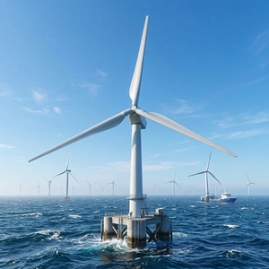 Generador Eólico de Eje Horizontal de 50kw, 3 Aspas, 12.6m de Diámetro, Silencioso, de Bajo Consumo Energético, Fácil Instalación y Potencia Personalizable - Product Image 4