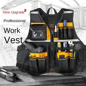 Gilet de travail multifonctionnel résistant à l'usure Gilet de sécurité pour la construction Gilets de travail réfléchissants pour électricien - Product Image 2