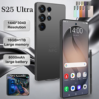 Desain Baru S25 Ultra 5G Smartphone NFC 16G+1TB Versi Global Murah CPU Deca Core Layar 7.3 Inci 16G RAM 1TB Kamera Belakang 108MP