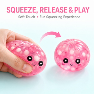 Colorful <b>Light</b> <b>up</b> Dumpling Squeeze <b>Toy</b> Cute Flashing <b>Sensory</b> Stress Relief Ball with Steamer Basket Packaging - Product Image 5