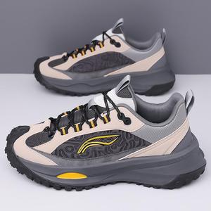Men Leather Hiking Shoes <b>Round</b> Toe Mesh Lining Rubber Outsole EVA Midsole <b>Cushioned</b> Autumn Outdoor Casual Wear - Product Image 4
