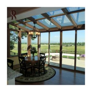 Rising Custom Modern Glass Houses para Villa Jardín al aire libre Casas de vidrio Modern Prefab House Free Standing Retractable Sunroom - Product Image 6