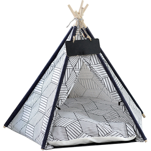 Tente <span class=keywords><strong>tipi</strong></span> pliable pour animaux <span class=keywords><strong>de</strong></span> compagnie, lavable, confortable et respirante, pour chiens et chats - Product Image 4