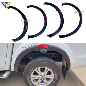 Style d'OEM de fusée d'aile noire mate d'ABS pour Nissan Navara Np300 2021 + passage de roue d'aileron de boue - Product Image 3