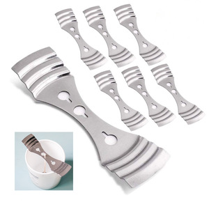 Pièces d'outils de bricolage mèche de bougie en métal dispositifs de centrage porte-mèche de bougie en acier inoxydable argenté pour la fabrication de bougies - Product Image 1