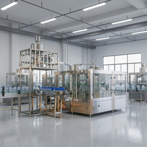 Ligne de remplissage, bouchage et emballage de bouteilles en plastique pour <span class=keywords><strong>eau</strong></span> potable et <span class=keywords><strong>eau</strong></span> de santé, entièrement automatique et clé en main, 36000 bouteilles par heure - Product Image 3