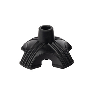 Pied de canne en caoutchouc antidérapant, diamètre intérieur 16 mm, tube 19 mm, pour béquilles à une, trois ou quatre pattes et cannes de marche - Product Image 1