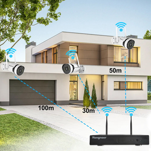 Système de caméra de <span class=keywords><strong>surveillance</strong></span> vidéo domestique 8 canaux avec vision nocturne infrarouge, <span class=keywords><strong>kit</strong></span> CCTV sans fil Full HD 3MP, caméra de sécurité sans fil - Product Image 4