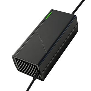 Caricabatterie <span class=keywords><strong>per</strong></span> <span class=keywords><strong>Batterie</strong></span> <span class=keywords><strong>al</strong></span> <span class=keywords><strong>Litio</strong></span> Intelligente in ABS 60V 5A Potenza di Uscita <span class=keywords><strong>per</strong></span> Biciclette Elettriche 71,4V 73V 300W Nero <span class=keywords><strong>Caricatore</strong></span> <span class=keywords><strong>per</strong></span> Scooter Elettrico Okinawa - Product Image 2