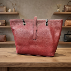 Sac à main décontracté pour femme en cuir véritable de bonne qualité, imperméable, léger, portable, avec fermeture éclair, antivol - Product Image 4