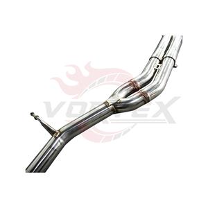 Conjunto de Tuberías de Acero Inoxidable Pulido Vortex para Porsche Macan 2.0T con Silenciadores Dobles y Salidas Cuádruples de Fibra de Carbono - Product Image 4