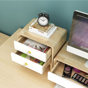 DIY <span class=keywords><strong>escritorio</strong></span> madera Monitor Riser soporte estante w/ 3 cajón teclado organizador de almacenamiento <span class=keywords><strong>para</strong></span> el ordenador portátil de <span class=keywords><strong>escritorio</strong></span> iMac respetuoso del medio ambiente - Product Image 6