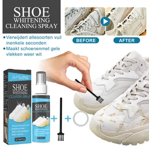 Jaysuing Kit de nettoyage de chaussures en mousse Non nocif Nettoyage de chaussures en mousse à séchage rapide Spray nettoyant pour chaussures blanchissantes