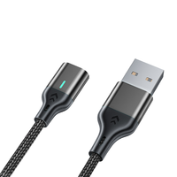 Nuevas llegadas 1M 2M 3M Nylon trenzado Cable de datos de carga rápida para iPhone 6/7/8/11/12/13/14 3A Cable de luz de carga magnética
