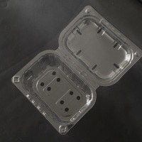 Conteneur en plastique recyclé RPET à clapet, capacité 250g, prêt à être expédié, G250F, boîte d'emballage pour fruits, pour myrtilles