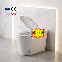 2026 New Model Luxury White Ceramic Electric Bidet Toilet One Piece Smart Toilet Remote Heated Seat Automatic Deodorization