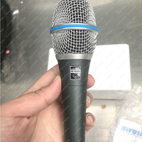 Microphone Supercardioïde Beta87 pour Karaoké, Micro Vocal Filaire Portable, Microphone d'Église Beta87A