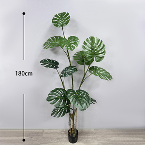 Nouveau produit <span class=keywords><strong>d</strong></span>'usine haut de gamme : Feuilles artificielles de Monstera en faux tronc <span class=keywords><strong>d</strong></span>'<span class=keywords><strong>arbre</strong></span> ancien, vertes et plantées, pour la <span class=keywords><strong>d</strong></span>écoration de jardin intérieur - Product Image 2
