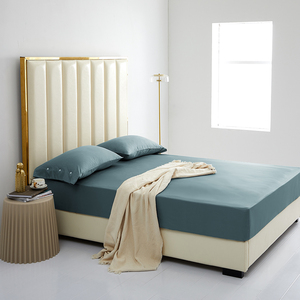 80S satin Jacquard 100% cotton nữ hoàng Vua Kích thước tấm phẳng nệm bảo vệ bìa cho khách sạn sử dụng - Product Image 2